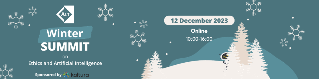 Register for ALT's Winter Summit ion Ethics and Artificial Intelligence