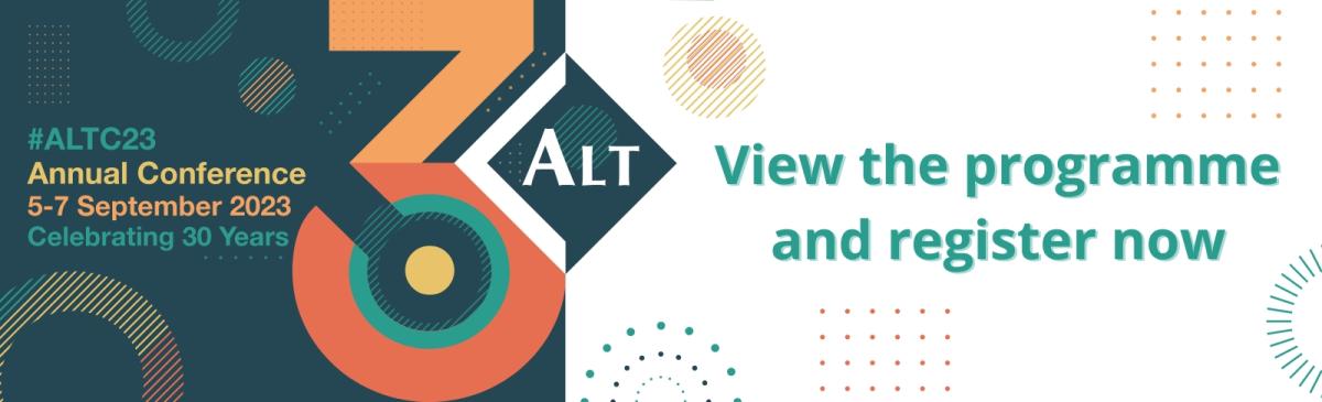 View the #ALTC23 programme and register now.