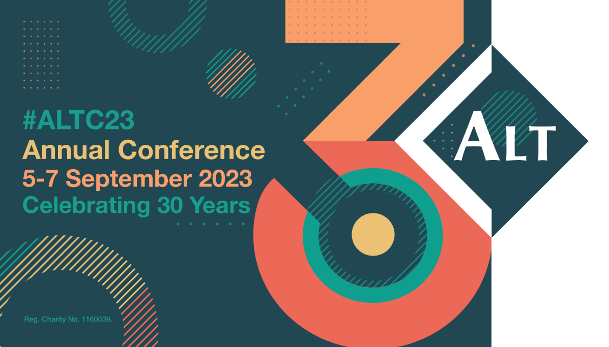 ALT Annual Conference 2023 logo, 5 - 7 September 2023