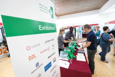 Picture by Chris Bull www.chrisbullphotographer.com 6/9/16 ALT Conference 2016 day one Exhibition area at Annual Conference 2016