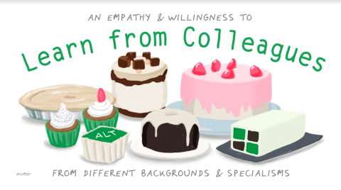A willingness and empathy to learn from colleagues 