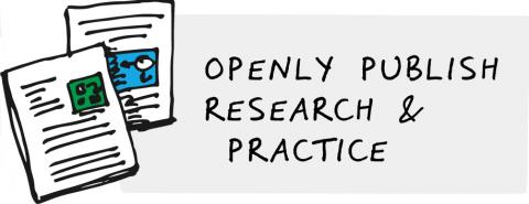 Openly publish research & practice image Openly publish research & practice image