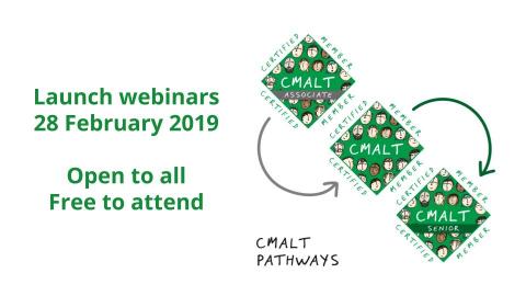 Launch image for the CMALT Webinars on 28 February