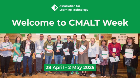 Welcome to CMALT Week Welcome to CMALT Week