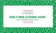 Annual Conference Early Bird registration closes this Sunday, 7 August at 23:59 BST