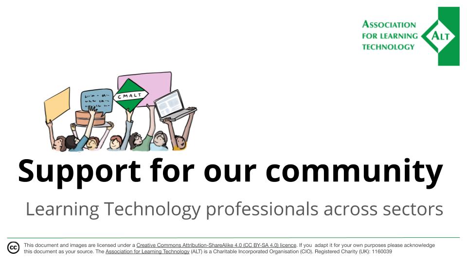 Support for our community