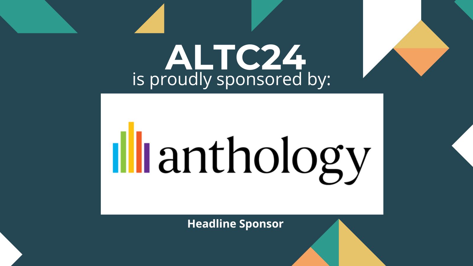 ALTC24 is sponsored by Anthology, headline sponsor